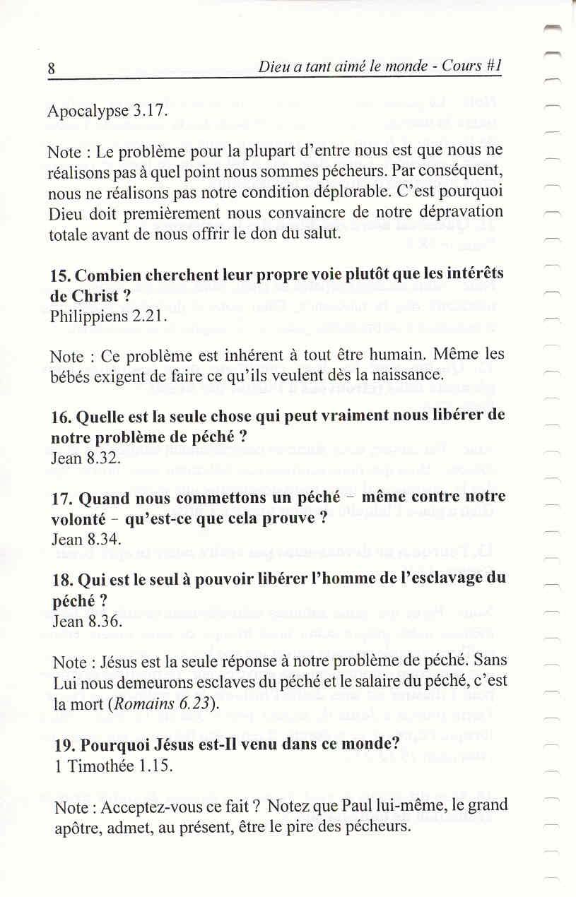 Dieu A Tant Aimé Le Monde 1 Pourquoi Avez Vous Besoin D Un Sauveur