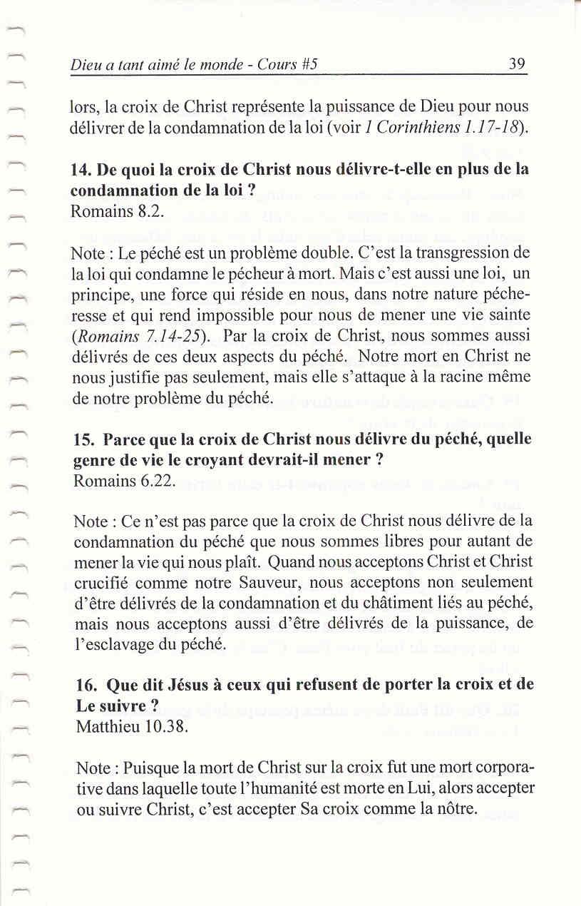 Dieu A Tant Aimé Le Monde 5 La Croix De Christ