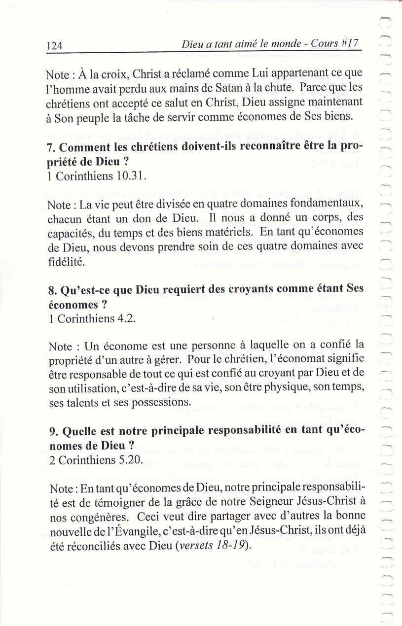 Dieu A Tant Aimé Le Monde 17 L économat Chrétien