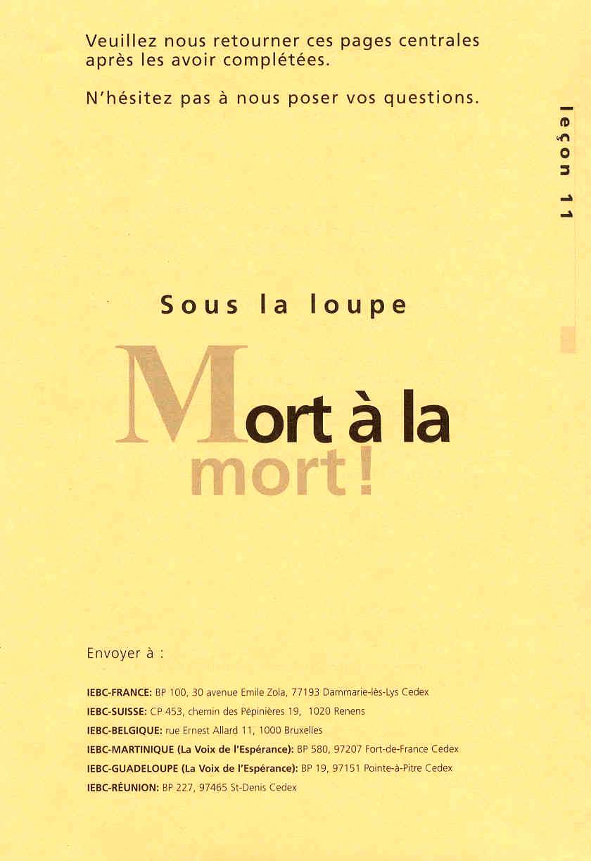 En direct avec Jésus - 11. Mort à la mort!