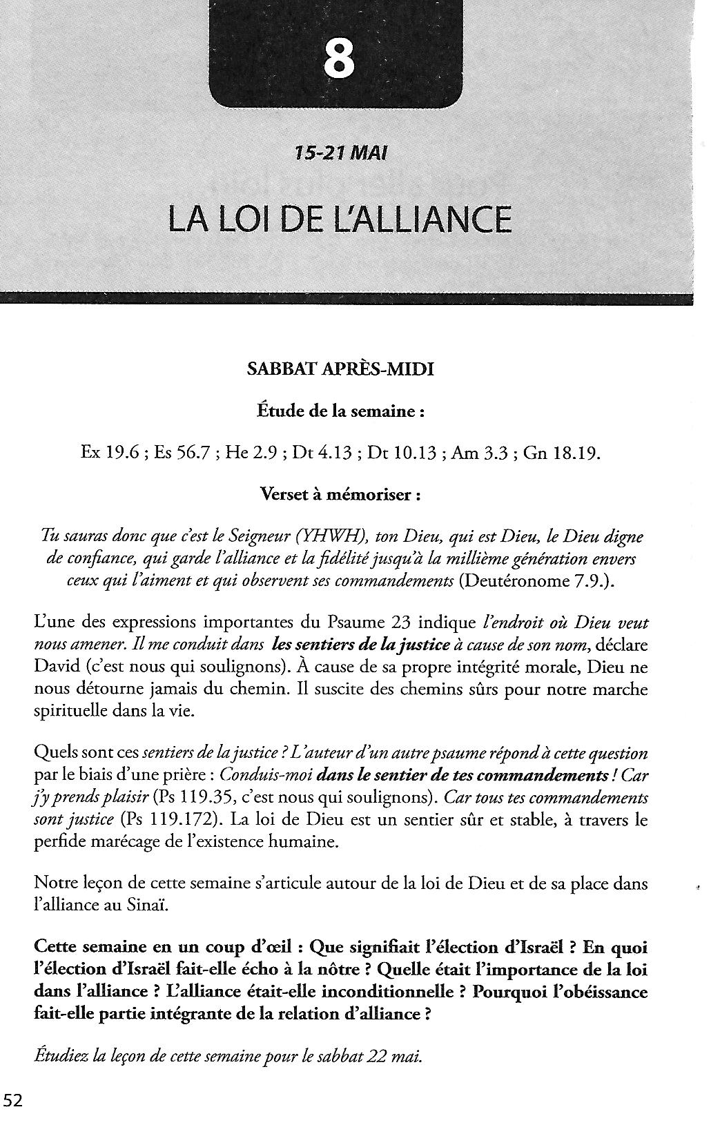 Lecon De L Ecole Du Sabbat Pour Cette Semaine Études / École du sabbat Adulte - 2021-2 - Troisanges.org